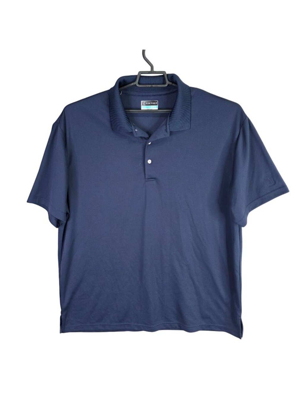 Mens PGA Tour Airflux Blue Golf Polo Shirt Short Sleeve 100% Polyester Size 2X